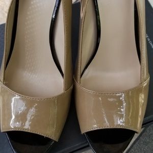 NINE WEST PEEP TOE SHOES